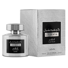 Lattafa Confidential Platinum 3.4 Oz Eau De Parfum